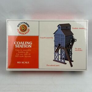 Bachmann Coaling‎ Station Ho Scale Kit Plastic Model Building 2711 Plasticville